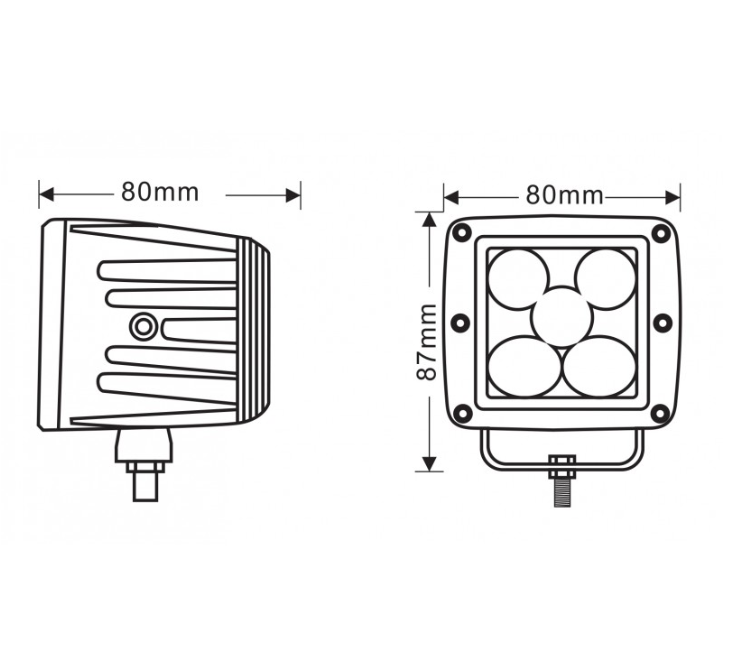 Speed Demon 525 LED Driving Light Pod DOT/SAE