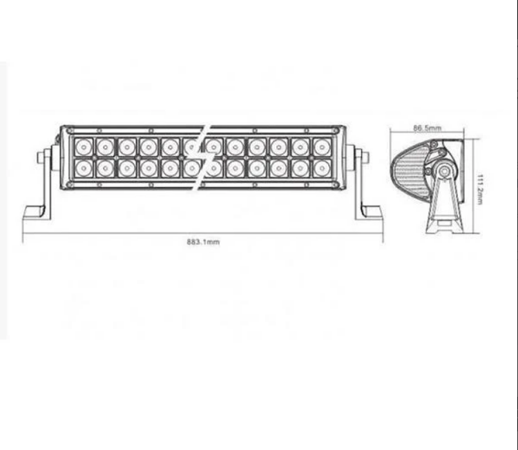 Speed Demon 30" Dual Row Light Bar - DRC30 Black Ops