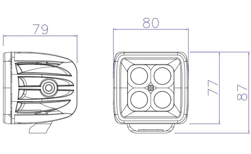 Speed Demon Infinity HD LED Pod Driving Light Clear