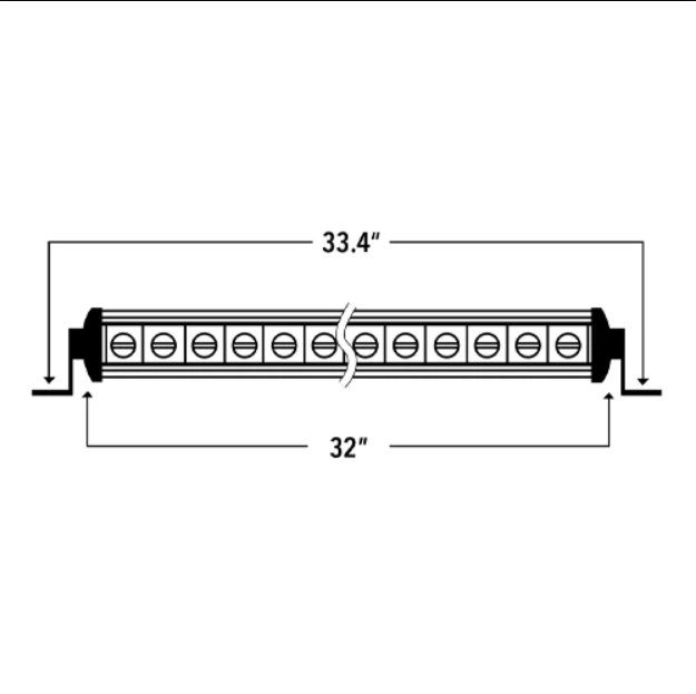 Speed Demon 32" Hi-Lux 2.0 Single Row Light Bar