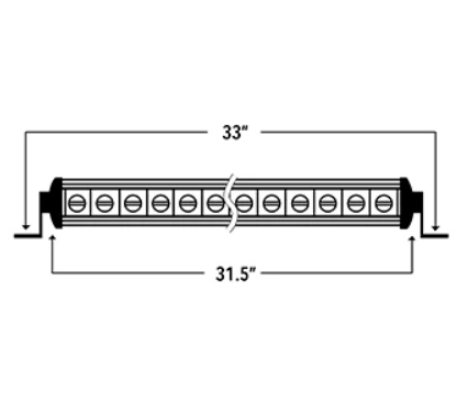 Speed Demon 32" Single Row LED Light Bar SRS32