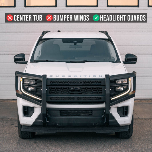 GRIDIRON 2025-2026 Ford Expedition Interceptor Front Bumper (Grill Guard + Mounts + Headlight Guard)